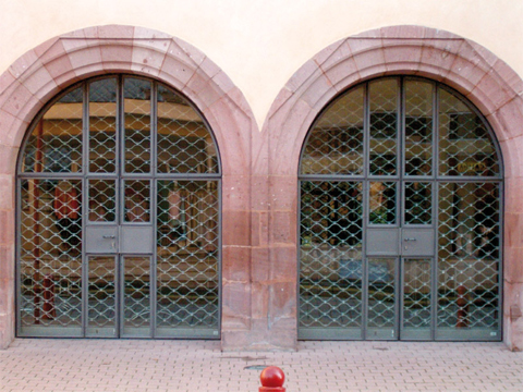 Rideau à lames dentelles