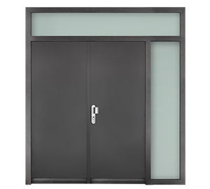 Double vantaux avec tierces (gauche ou droite) et imposte