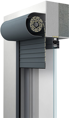 Volet à caisson arrondi